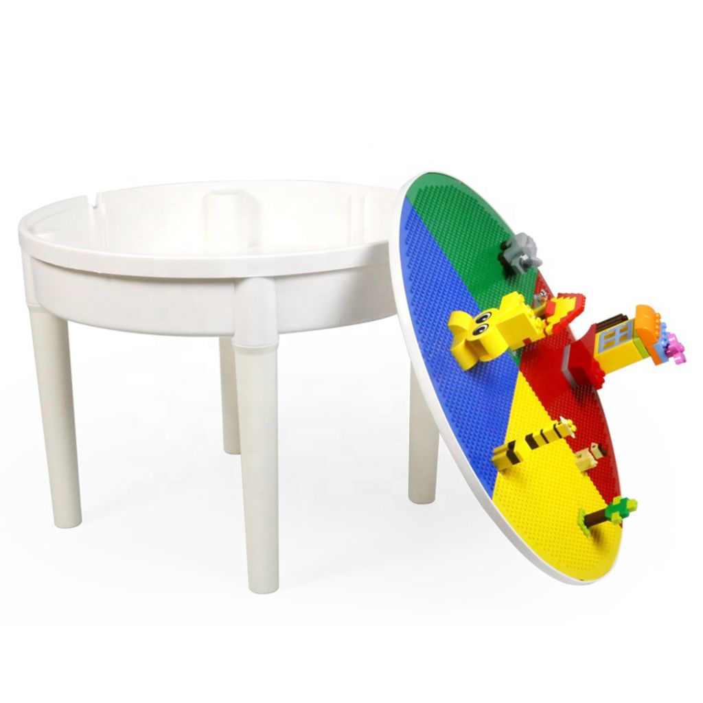 Building Table Compatible With Top Brand Bricks With 300 Blocks Included
