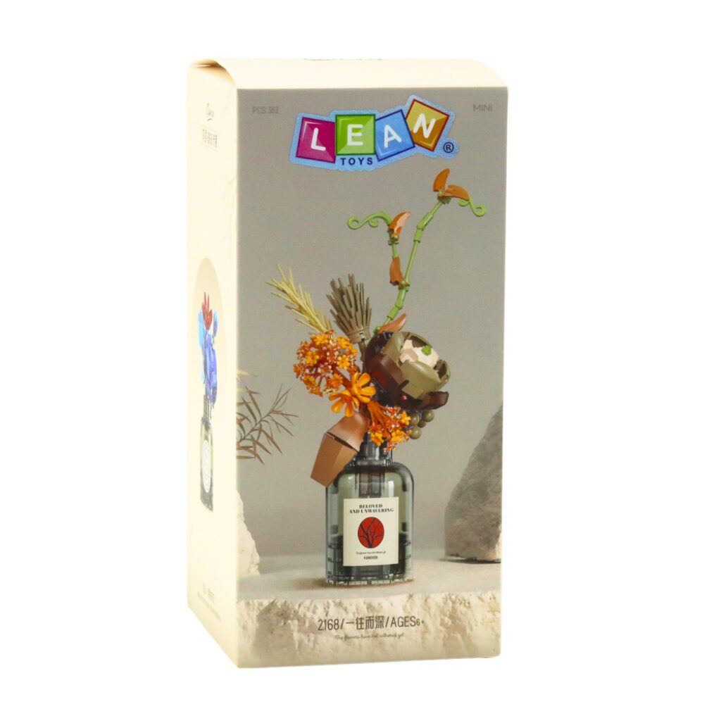 Autumn Flowers In Gin Bottle Brick Set 362 Pieces