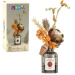 Fiori Autunnali In Bottiglia Di Gin Set Di Mattoncini Da Costruzione